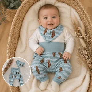 Pumphose "Kleines Wunder" + Baby-Halstuch "Bambini"